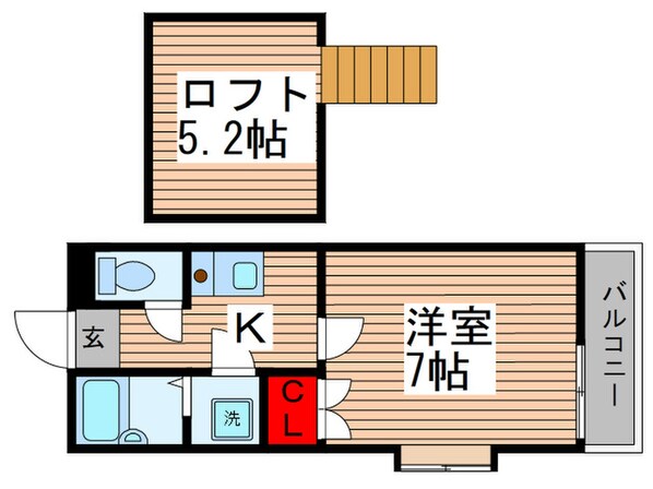 リバ－ベルのぎく野の物件間取画像